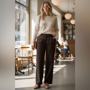 Madison Studio Dark Brown Corduroy Pants NWT size 14🌴